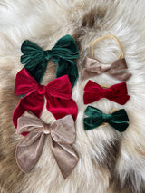 Luxe Christmas Bow Headband