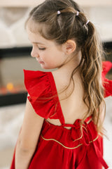 Santa Red Butterfly Dress